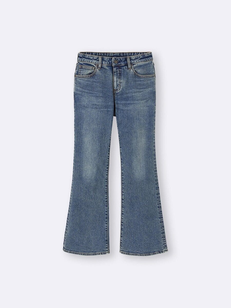 2026gu春大人女性おすすめスリムフレアジーンズ