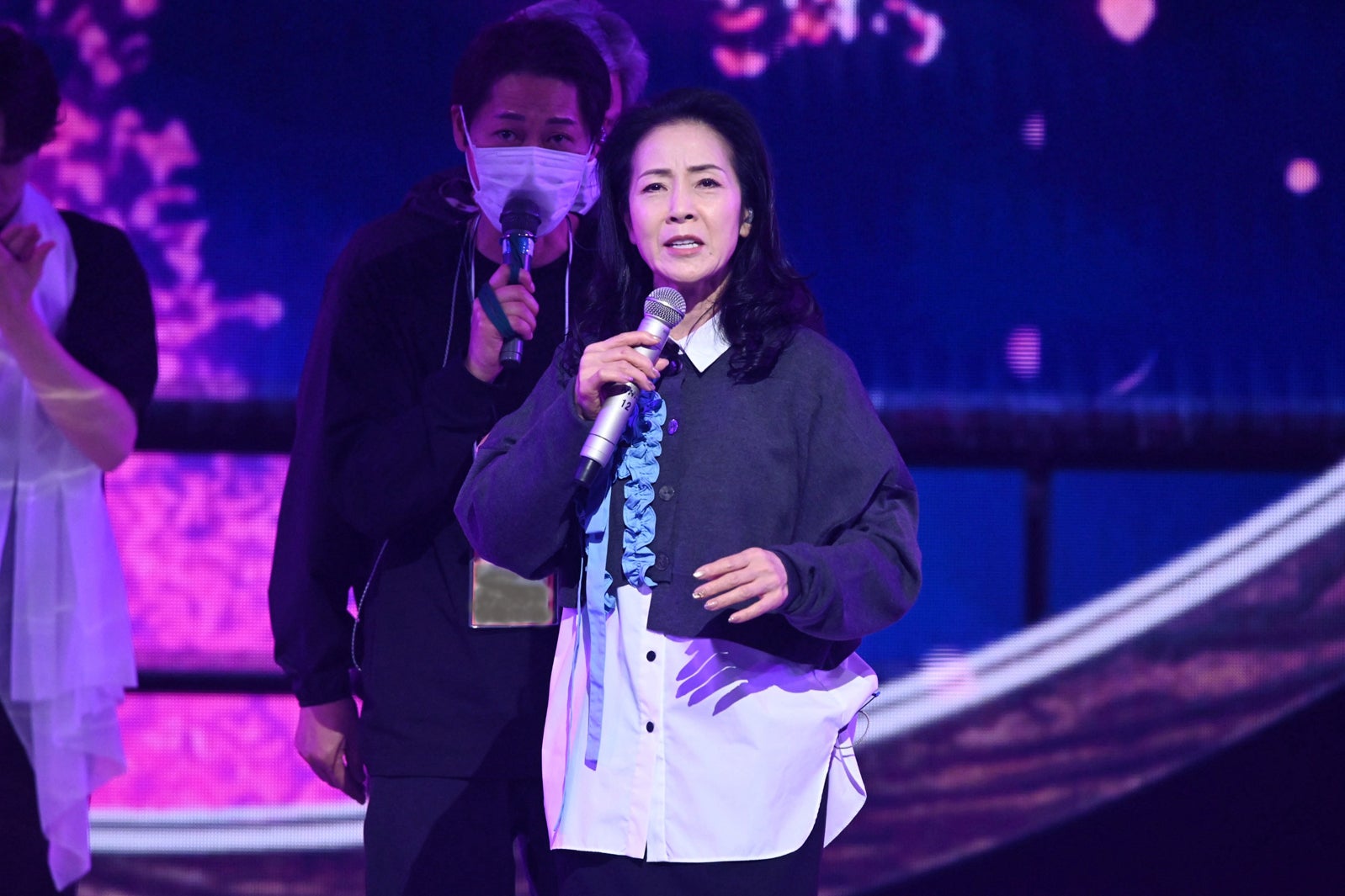 坂本冬美／音合わせの様子（C）NHK