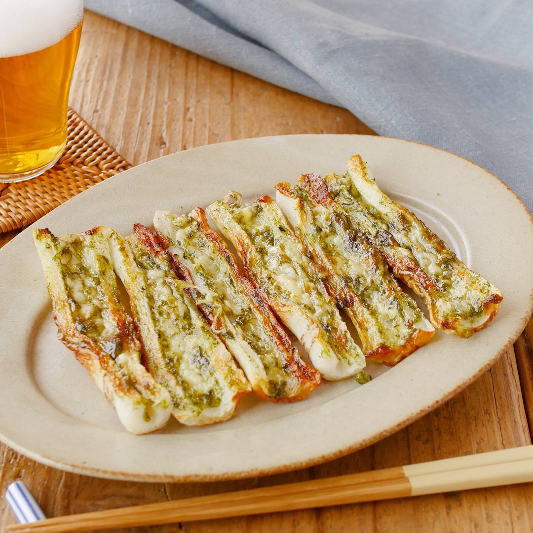 トースターで簡単！ちくわのマヨチーズ磯辺焼き