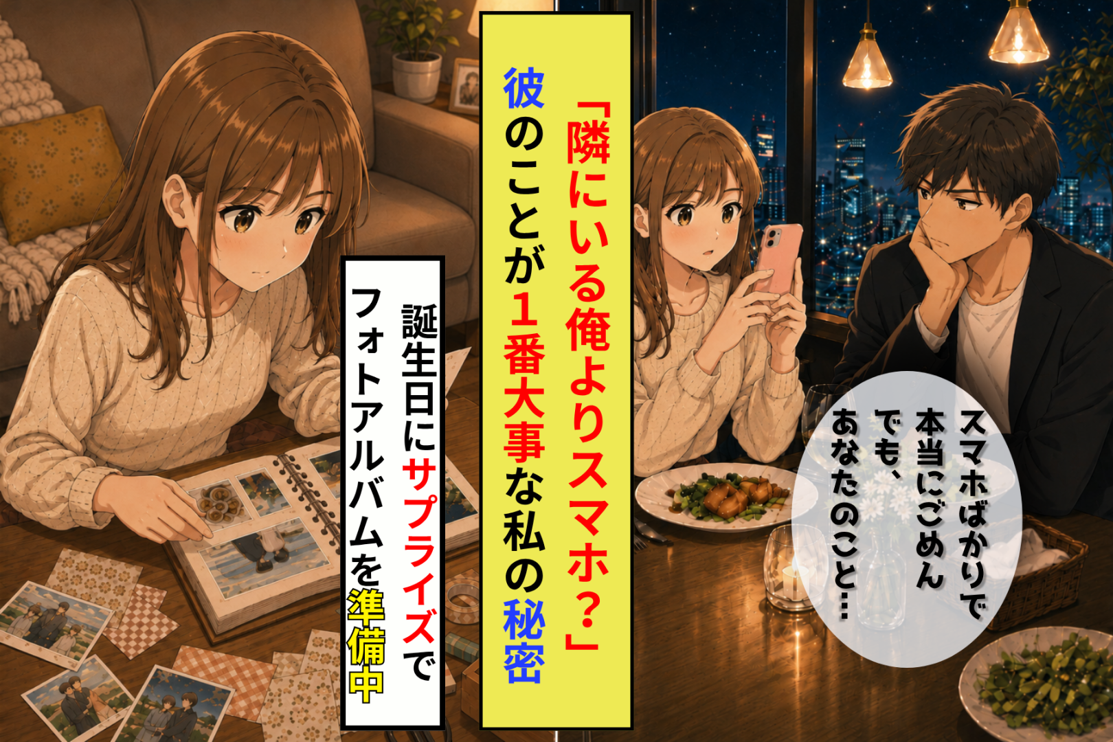 「スマホばかり見て」と私の趣味の写真を嫌がった彼→誕生日に渡したアルバムを開いた瞬間