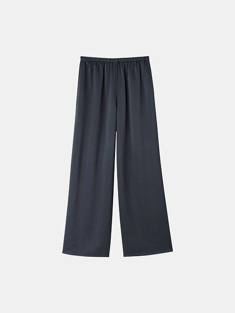 PLST トリアセサテンフルレングスイージーパンツ PLSTのトリアセサテンフルレングスイージーパンツ