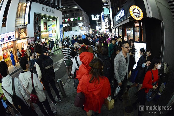 渋谷の街の様子