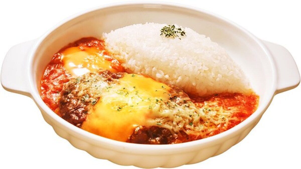 ファミリーマート ファミマ 絶品登場!ふわっとろ~たまご弁当 とろ〜りチーズと卵黄ソースのトマトハンバーグ弁当 ファミリーマート ファミマ 絶品登場!ふわっとろ~たまご弁当 とろ〜りチーズと卵黄ソースのトマトハンバーグ弁当