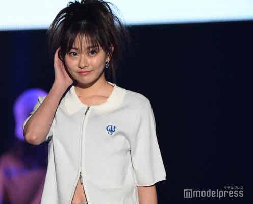 みとゆな、美ウエストチラ見せ 逆毛ポニーテールが印象的【TGC松山2024】