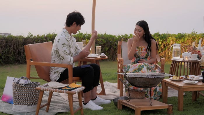 飯野和英、武井亜樹『バチェロレッテ・ジャパン』シーズン3エピソード4(C)2024 Warner Bros. International Television Production Limited. All Rights Reserved