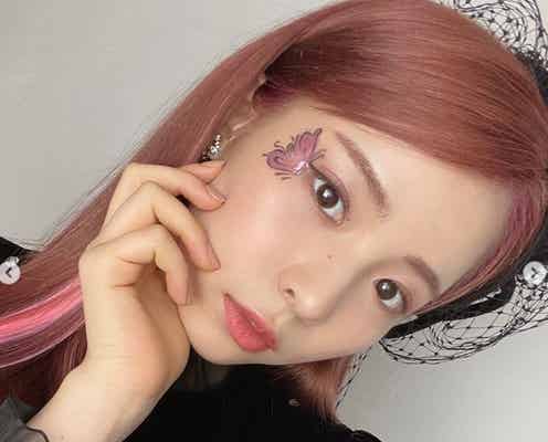 NiziUマヤ、ハロウィンメイク披露「白鳥が蝶になった」と反響