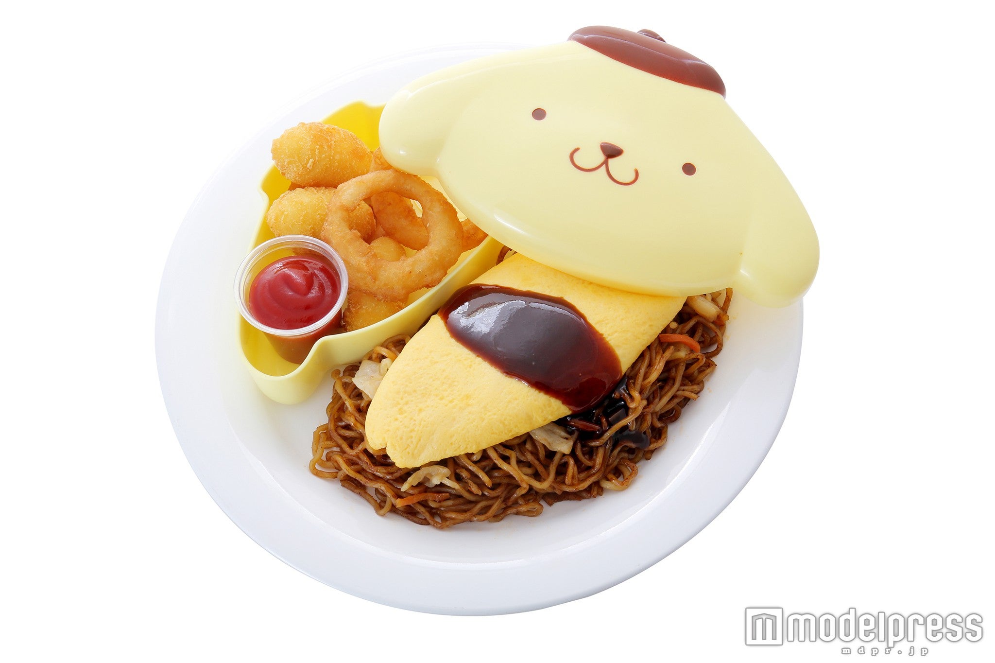 「ポムオム焼きそば（プリンのお弁当箱付き）」（C）2016 SANRIO CO., LTD.