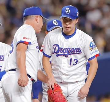 中日逆転負け 八回に橋本が痛恨2ラン被弾、マウンドでひざまずく 連勝5で止まる
