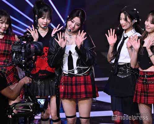 LE SSERAFIM、K-POPガールグループ初の「特別国際音楽賞」受賞「CRAZY」サクラ提案のワード明かす【第66回輝く!日本レコード大賞】