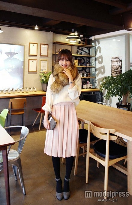 プリーツスカートで取り入れてもカワイイ／Photo by DHOLIC