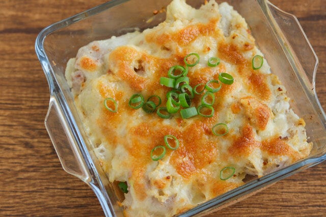 里芋の味噌マヨチーズ焼き完成 里芋の味噌マヨチーズ焼き完成