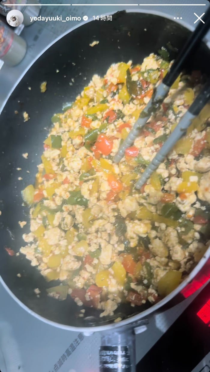 与田祐希Instagramストーリーズより