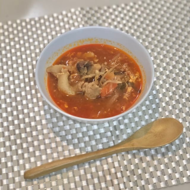 コストコの国産豚肉小間切れスンドゥブレシピ