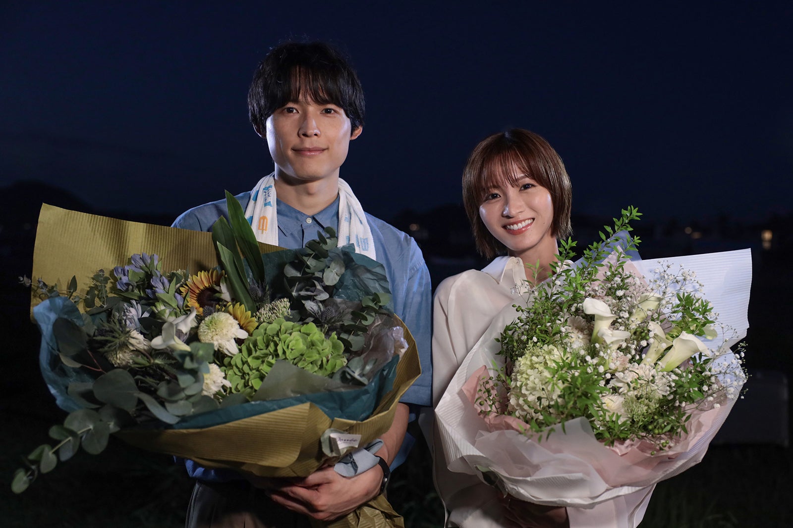 SixTONES松村北斗＆岡崎紗絵、揃ってクランクアップ「周りからいただく評判がすごく良くて」「お松（松村）にもすごく支えてもらい」【告白－25年目の秘密－】