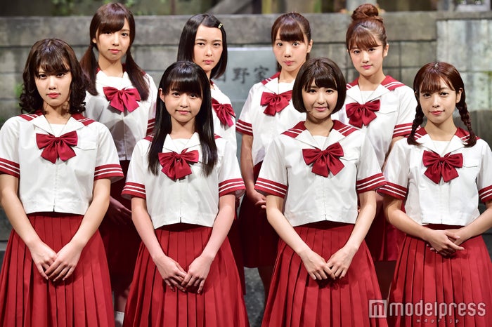 乃木坂46(前列左から)伊藤純奈、伊藤万理華、井上小百合、斉藤優里(後列左から)新内眞衣、鈴木絢音、能條愛未、樋口日奈(C)モデルプレス