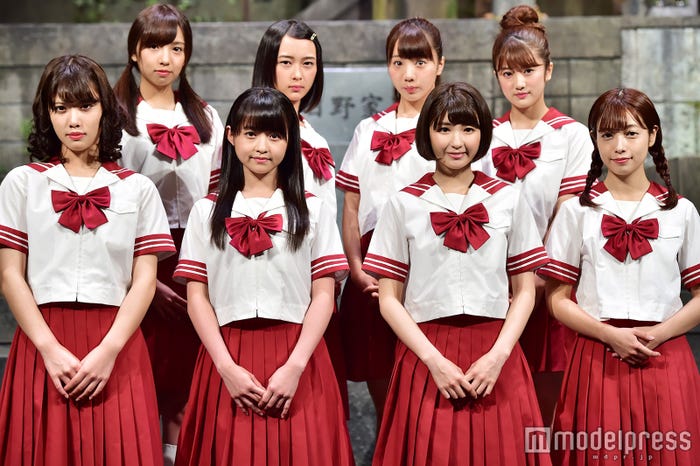 乃木坂46(前列左から)伊藤純奈、伊藤万理華、井上小百合、斉藤優里(後列左から)新内眞衣、鈴木絢音、能條愛未、樋口日奈(C)モデルプレス