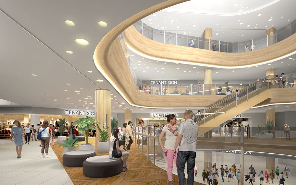 モール内部イメージパース／画像提供：三井不動産