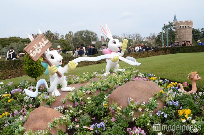 ディズニーランドのデコレーション/イースターバニー(C)モデルプレス