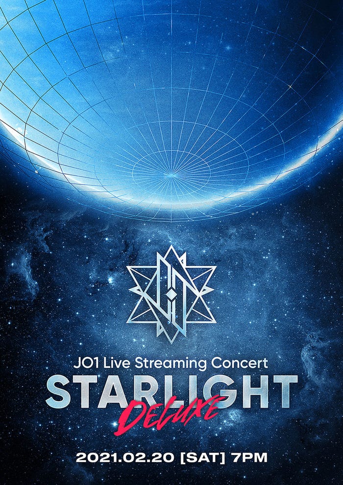 「JO1 Live Streaming Concert 『STARLIGHT DELUXE』」ポスター(C)LAPONE ENTERTAINMENT