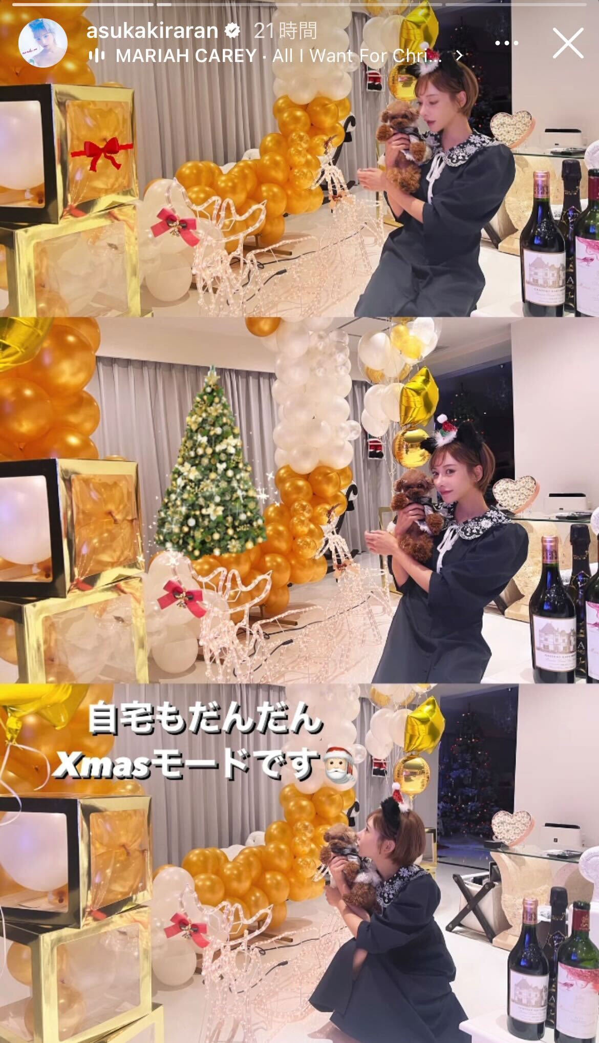 明日花キララInstagramストーリーズより