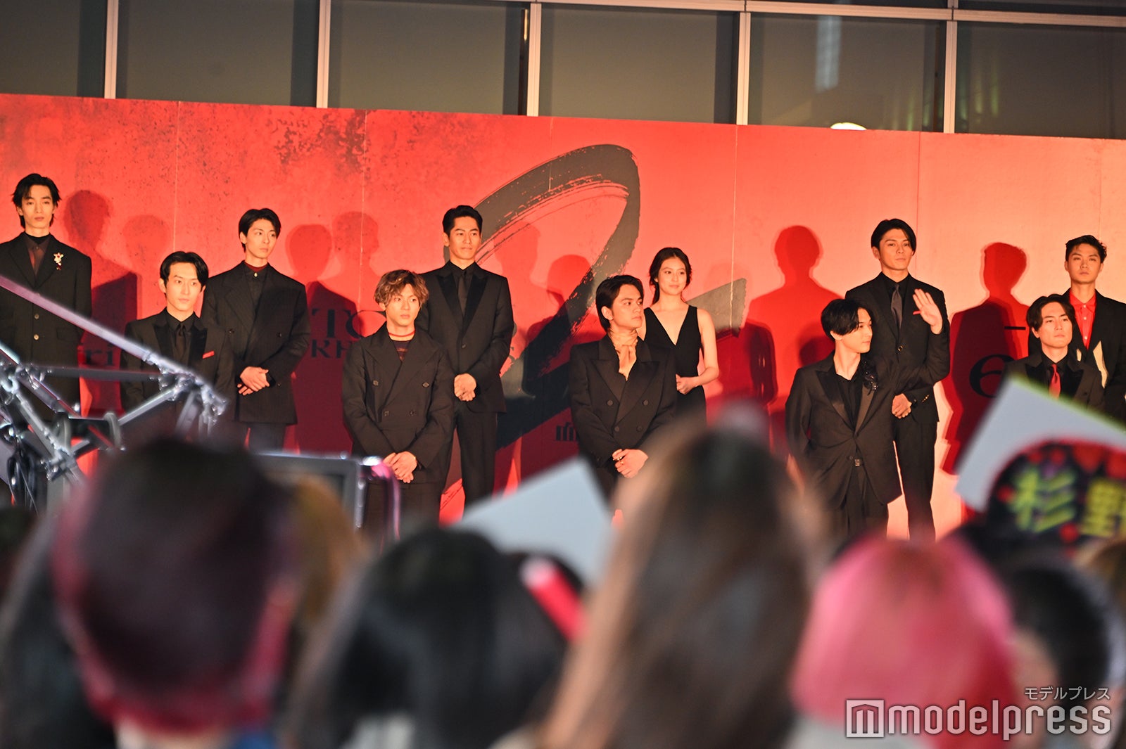 （後列）清水尋也、高杉真宙、永山絢斗、今田美桜、眞栄田郷敦、磯村勇斗（前列）杉野遥亮、山田裕貴、北村匠海、吉沢亮、間宮祥太朗（C）モデルプレス（C）モデルプレス