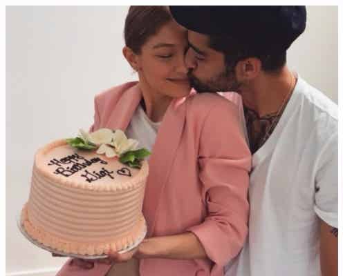 ジジ・ハディッド&元1Dゼイン、バースデー“キス”ショット公開で「ケーキより甘い」と羨望の声