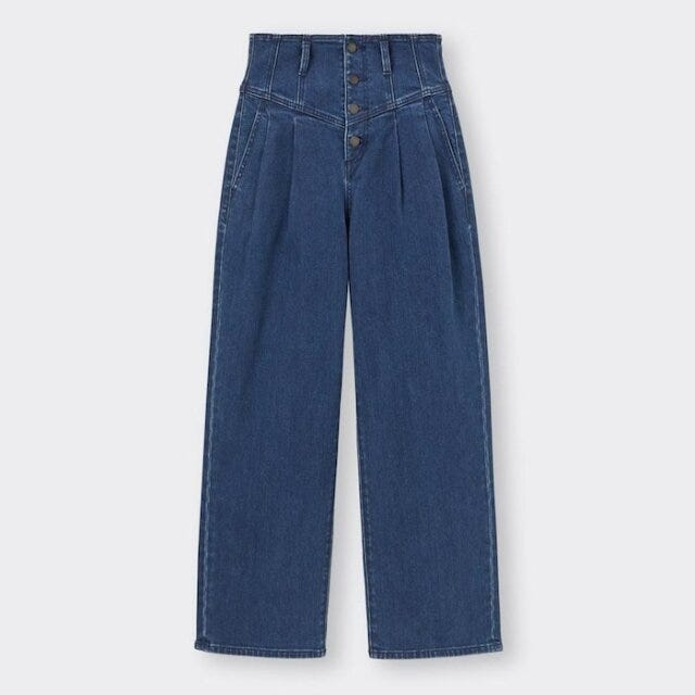 GU　デニム　ジーンズ　コルセット