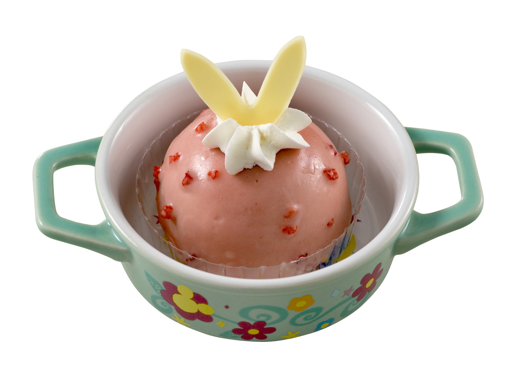 ストロベリームースケーキ、スーベニアキャセロール付き880円（C）Disney