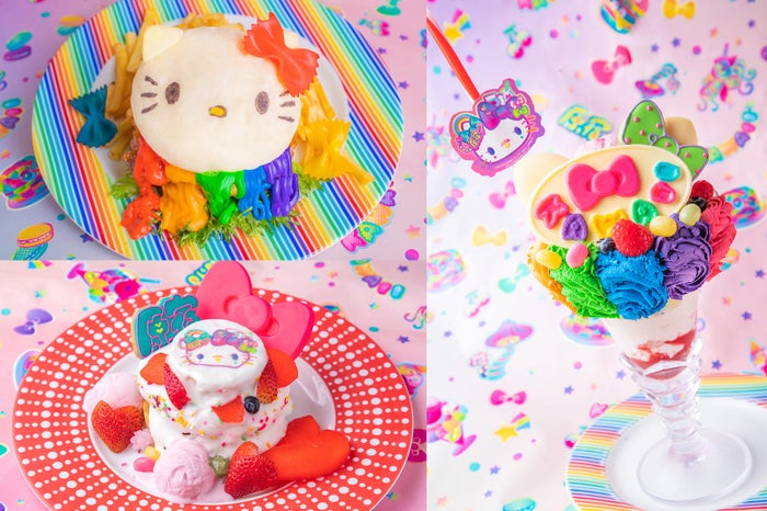 ハローキティ Kawaii Monster Cafe Harajuku レインボー色バーガー パフェ登場 完全予約制の特別ルームも 女子旅プレス