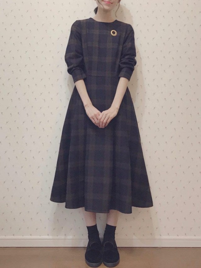 清楚系女子に きちんと見えるチェックのワンピースコーデ8選 モデルプレス 清楚系女子に きちんと見えるチェックのワンピースコーデ8選 モデルプレス