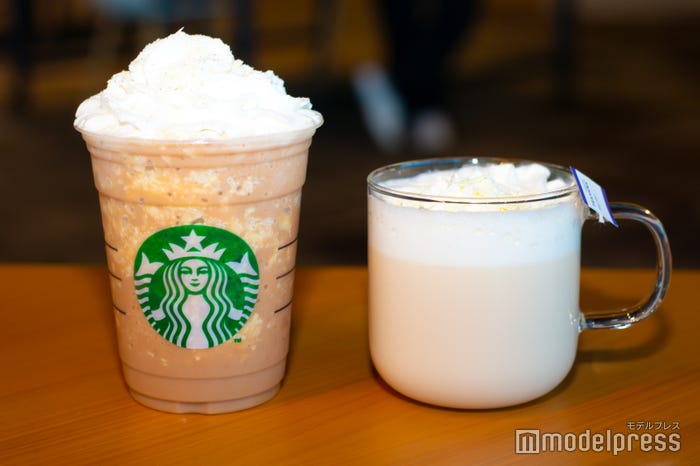 「アール グレイ ハニー ホイップ フラペチーノ」、「アール グレイ ハニー ホイップ ティー ラテ」(C)モデルプレス