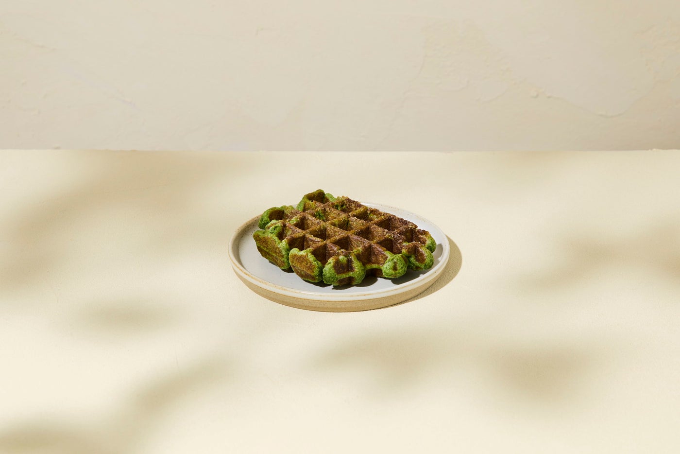 リエージュワッフル 抹茶　660円／提供画像