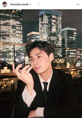 イメチェン後の唐木俊輔/Instagramより