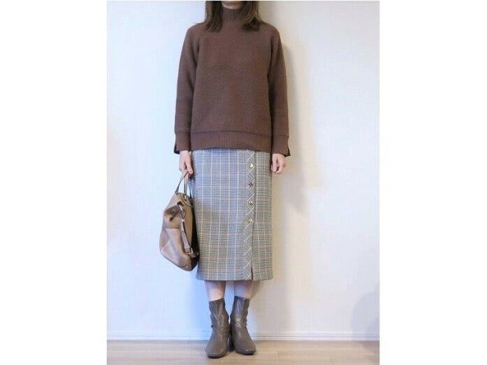 シンプルなきれいめショートブーツなのでスカート、パンツ問わず合わせられて万能です