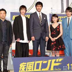 （左から）吉田照幸監督、志尊淳、阿部寛、大島優子、濱田龍臣（C）モデルプレス
