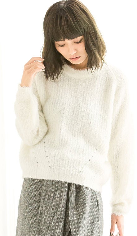 シンプルシャギーニット[「Re:EDIT by GALSTAR」2,798円（税込）／画像提供：Re:EDIT by GALSTAR