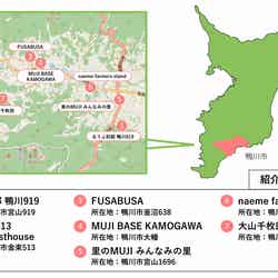 にっぽんの原風景~古民家宿&カフェ満喫MAP(提供写真)