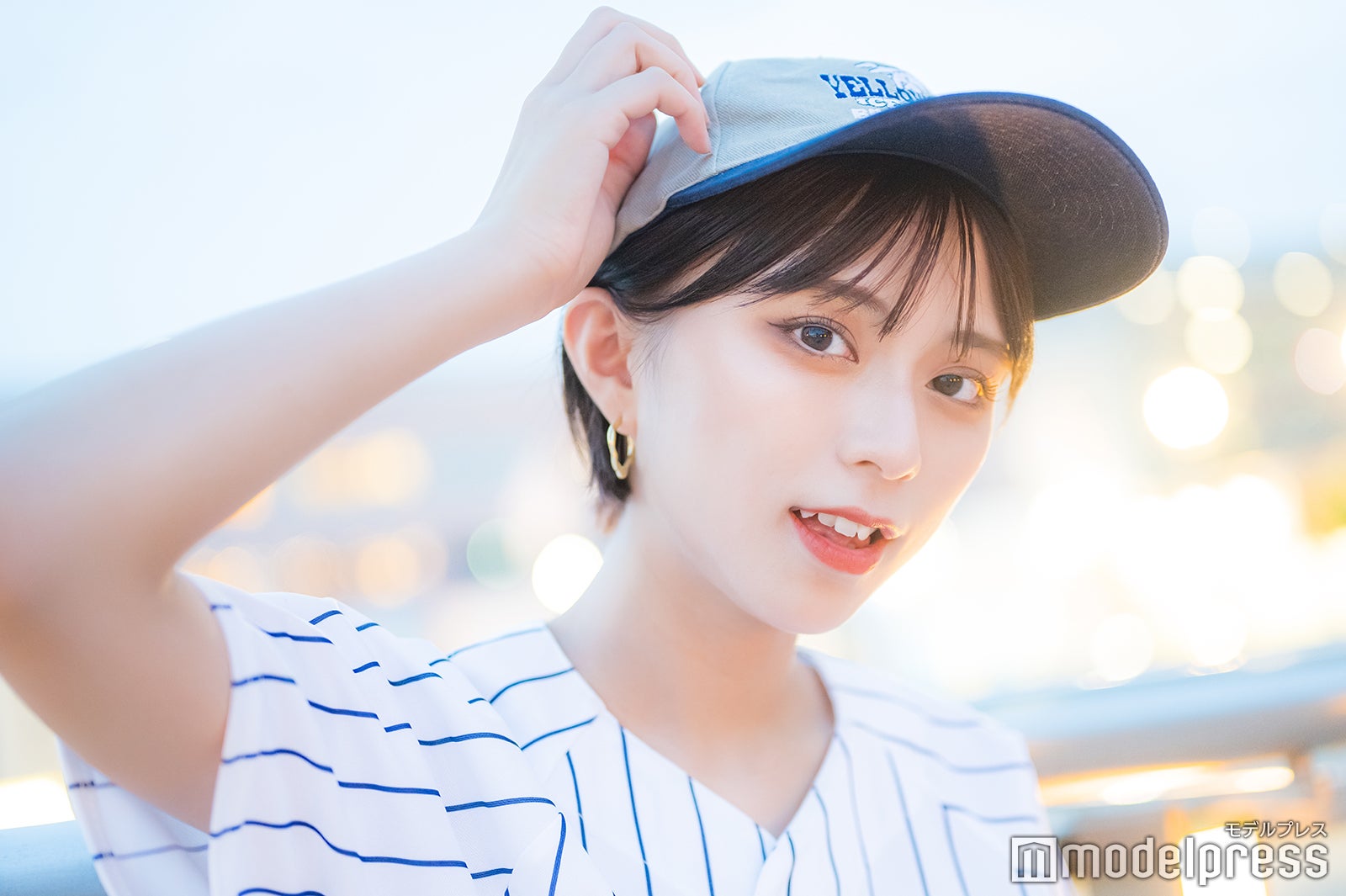 “日本一ショートヘアの似合う女子大生”発見　「ミス青山」候補・小西莉々栞さんがモデル活動への思い語る＜MISCOLLECTION 2023 in お台場冒険王2023＞