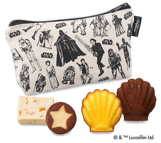 “スター・ウォーズ”ポーチ(4種7個入)¥1188/(C)&TM Lucasfilm Ltd.