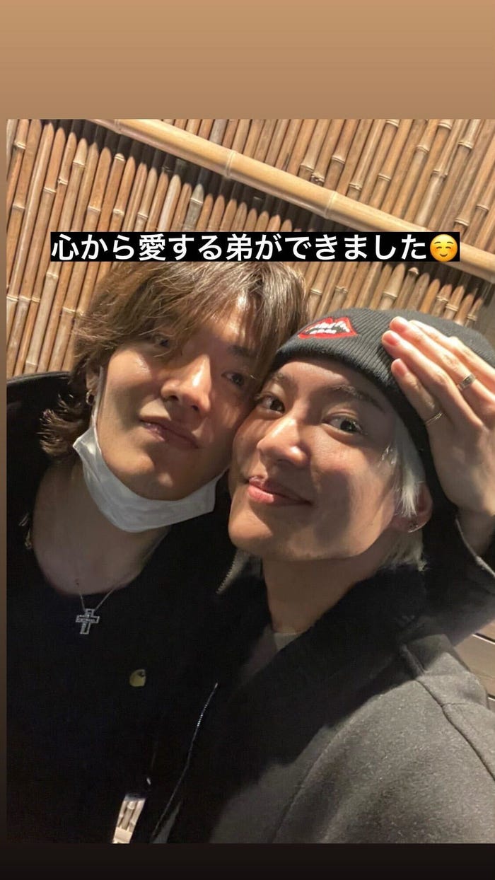 YUTA、RYOKI/YUTA Instagramストーリーズより