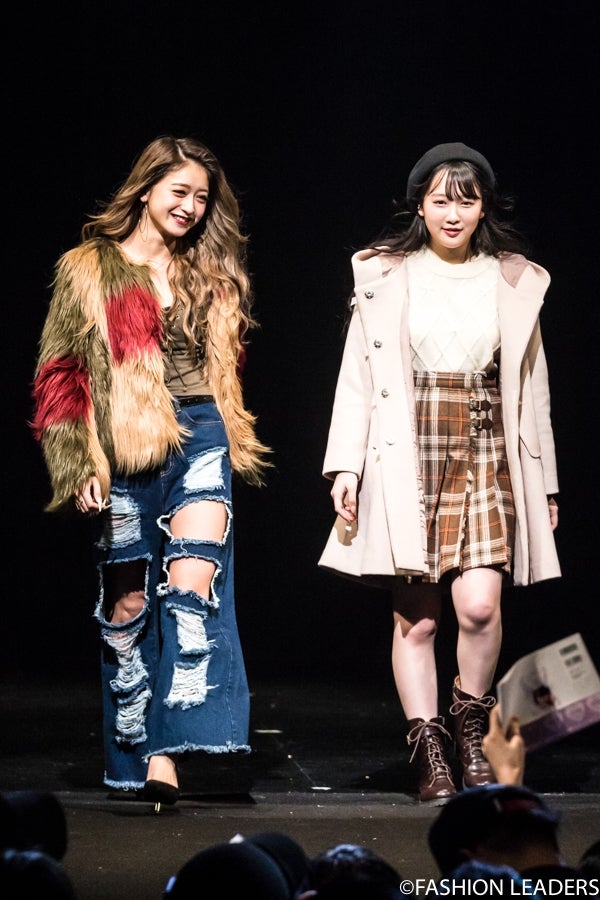 池田美優、越智ゆらの（C）FASHION LEADERS