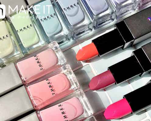 【THREE・2019夏コスメ】5月1日発売 限定ネイル&リップ全色レビュー|COLOR OF RAIN