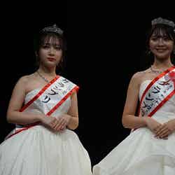 「Miss Campus KANDAI 2020」準グランプリ・加藤千絢さん、グランプリ・岸本沙季さん（提供写真）