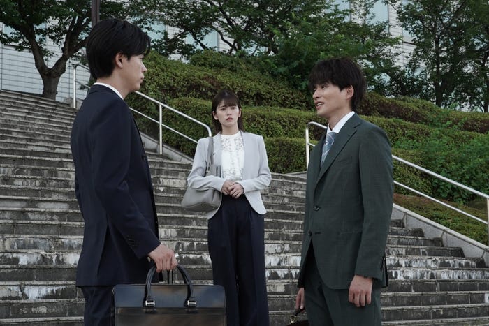 (左から)成田凌、小芝風花、白洲迅「転職の魔王様」第8話より(C)カンテレ