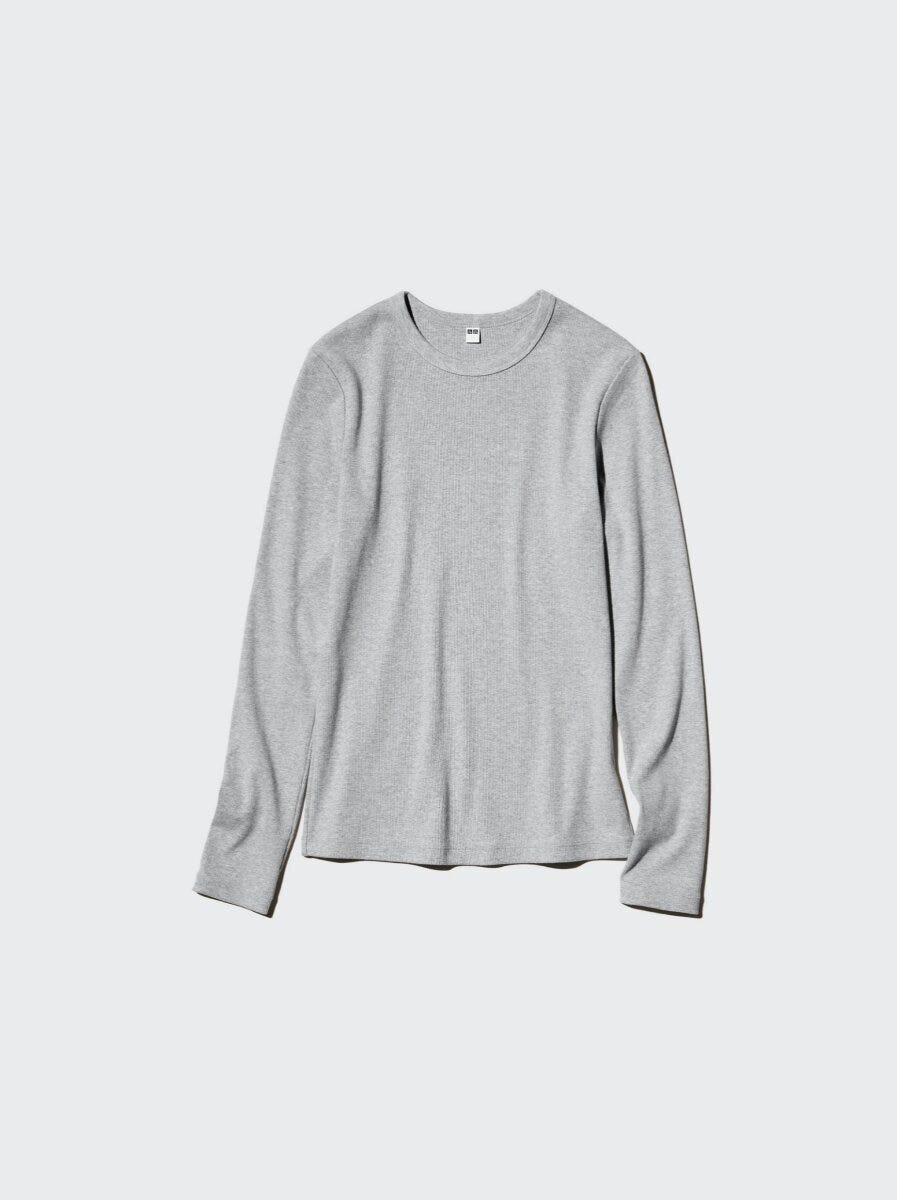 2026ユニクロ女性おすすめソフトリブクルーネックT