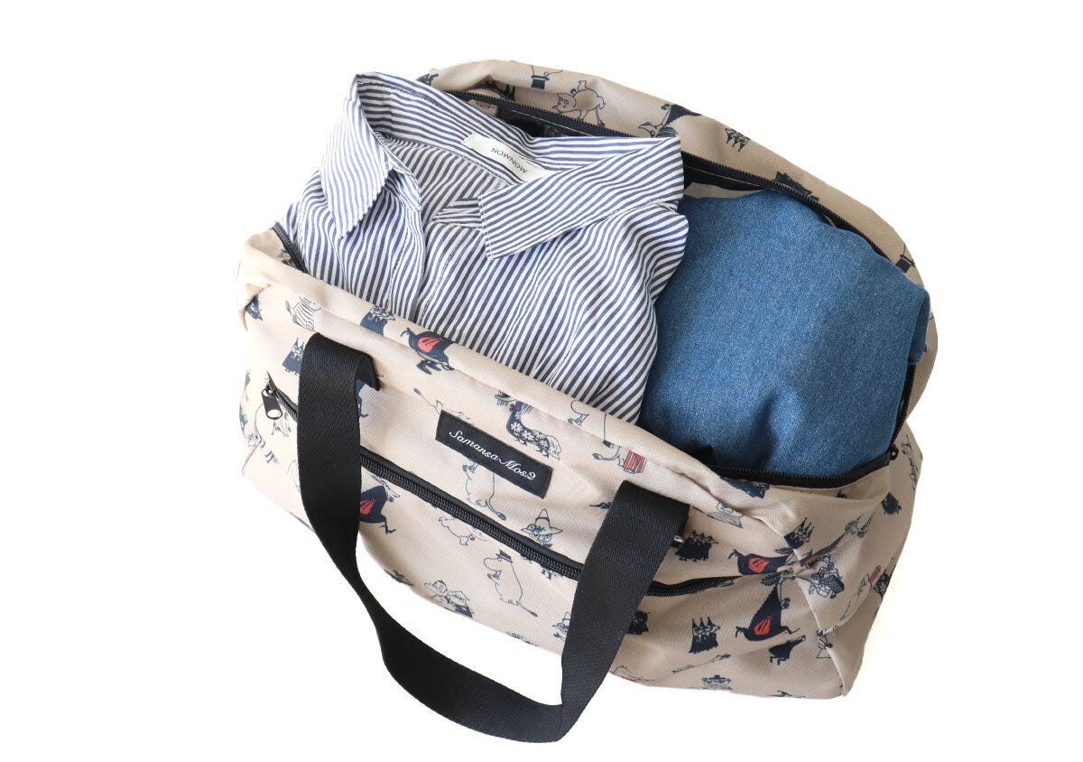 大容量 リンネル4月号ムーミンボストンバッグ大容量