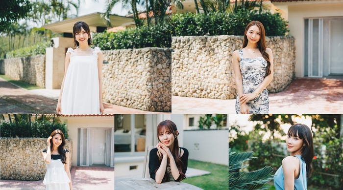 (左上から)あやな、うらら、えみり、さくら、サリオ(C)CJ ENM CO., LTD. All Rights Reserved(C)AbemaTV,Inc.