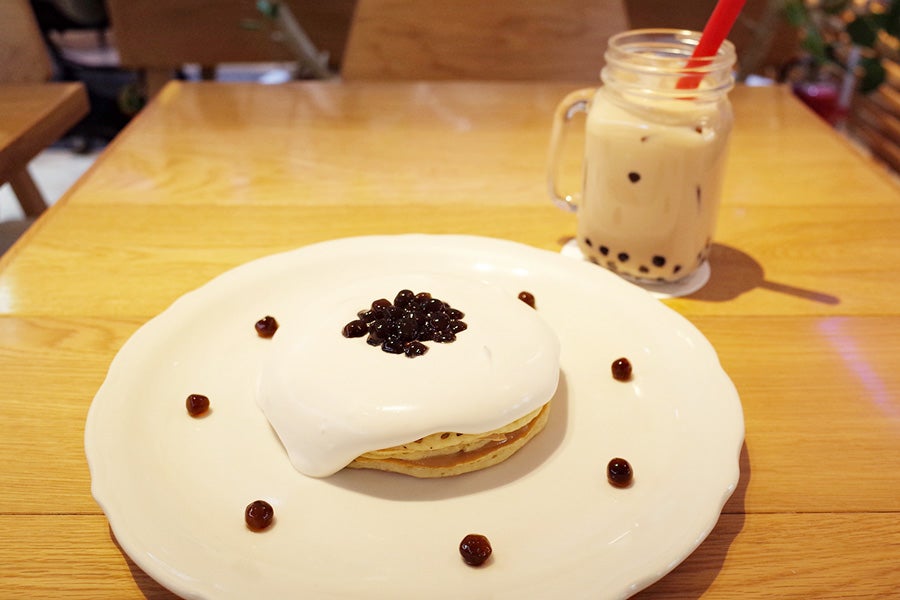 オリジナルパンケーキハウスタピオカミルクティーパンケーキ