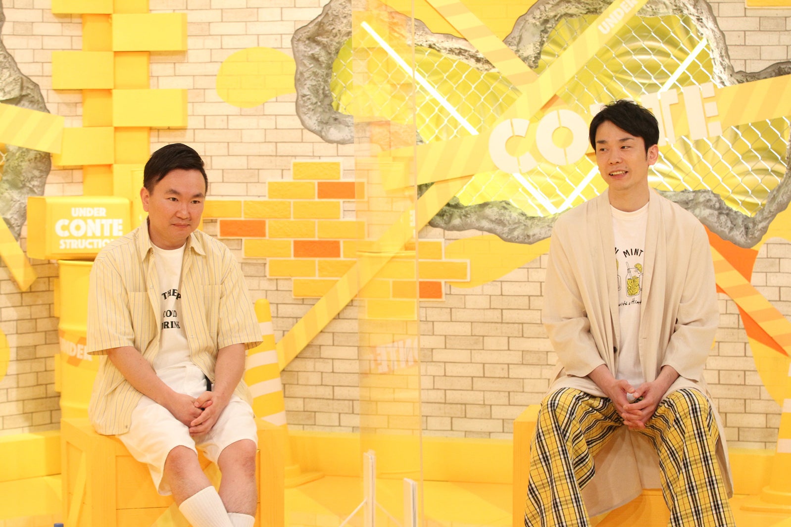 山内健司、濱家隆一（C）フジテレビ