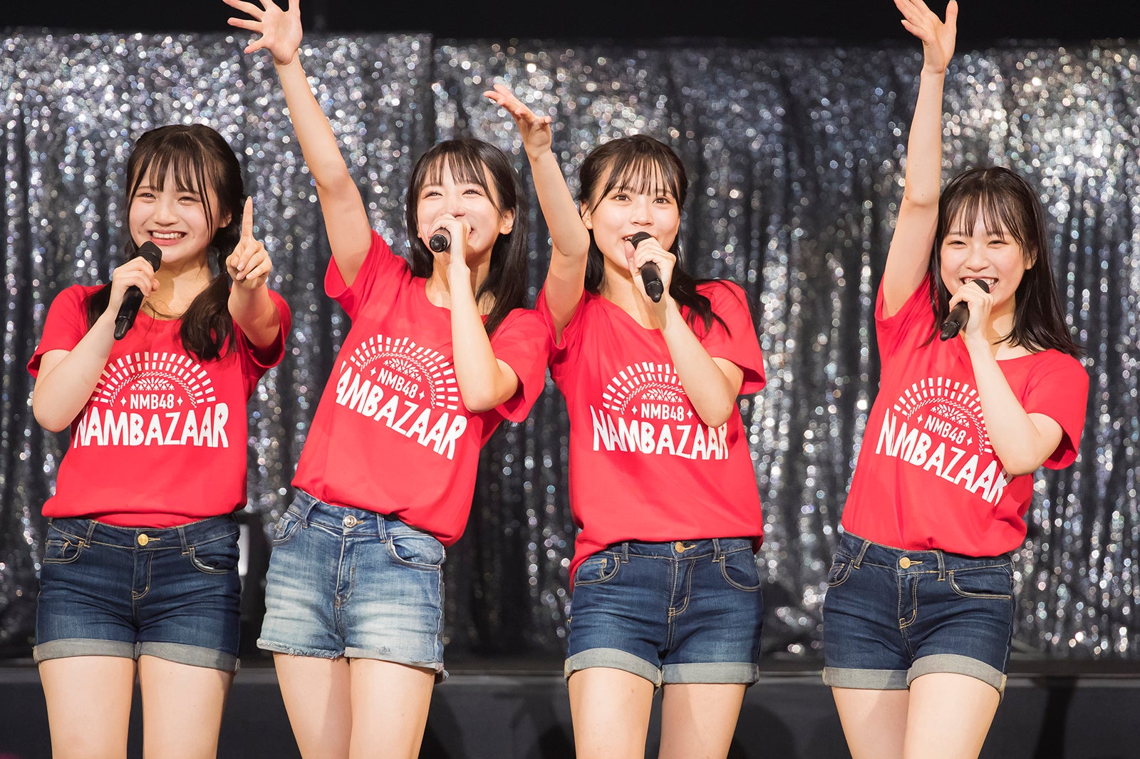 早川夢菜、坂田心咲、隅野和奏、浅尾桃香 （C）NMB48